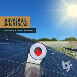 BG Solar conferindo a inclinação ideal dos módulos solares em projeto fotovoltaico em Natal RN